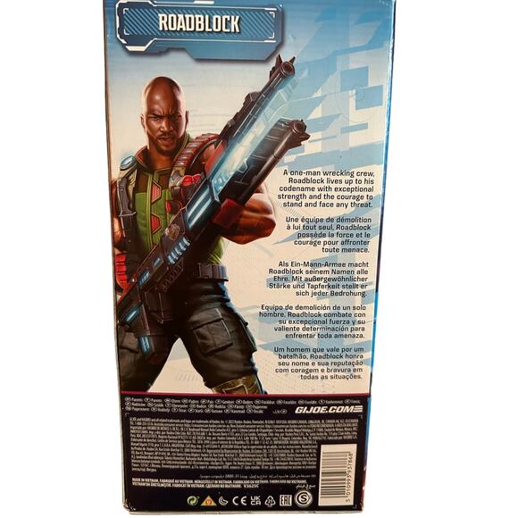 NWT G.I. Joe Roadblock 9" Action Figure by Hasbro Toys Military Adventure - Picture 2 of 2